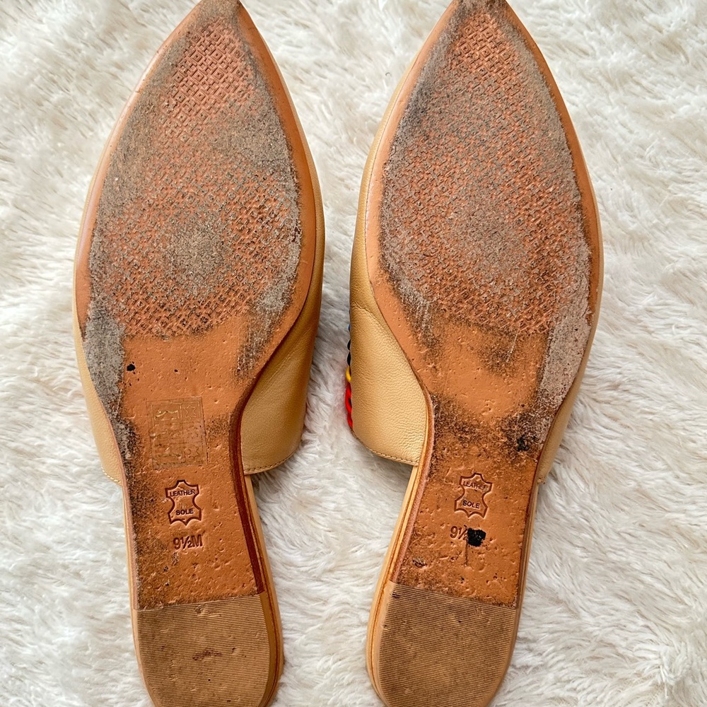 Tory Burch Sienna colorful vachetta Slide mestico size 9.5 - Picture 7 of 7